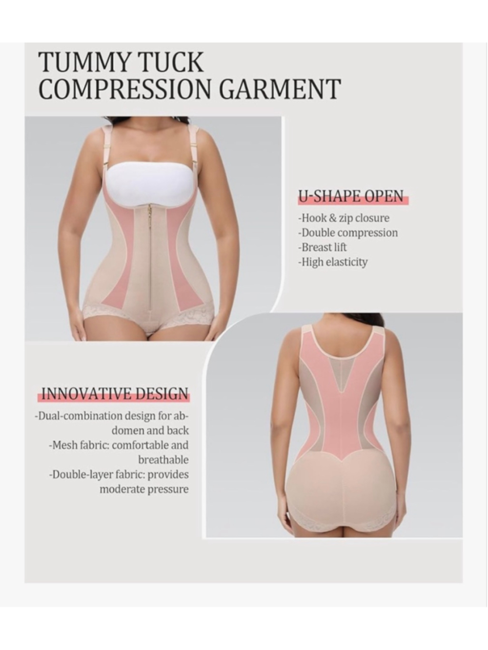 NEW Fajas Colombianas Moldeadoras Tummy Control Shapewear Body shaper XL - Picture 7 of 8